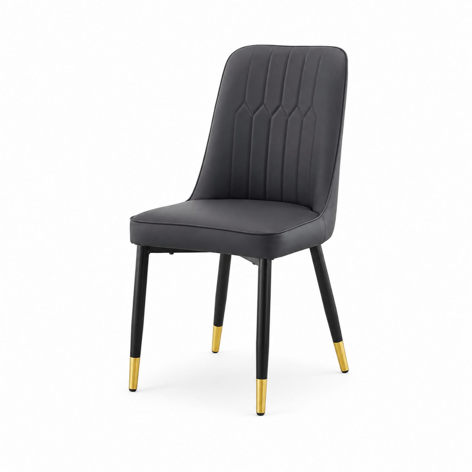 Esszimmerstuhl mit Metallbeinen Schwarz/Gold 85cm