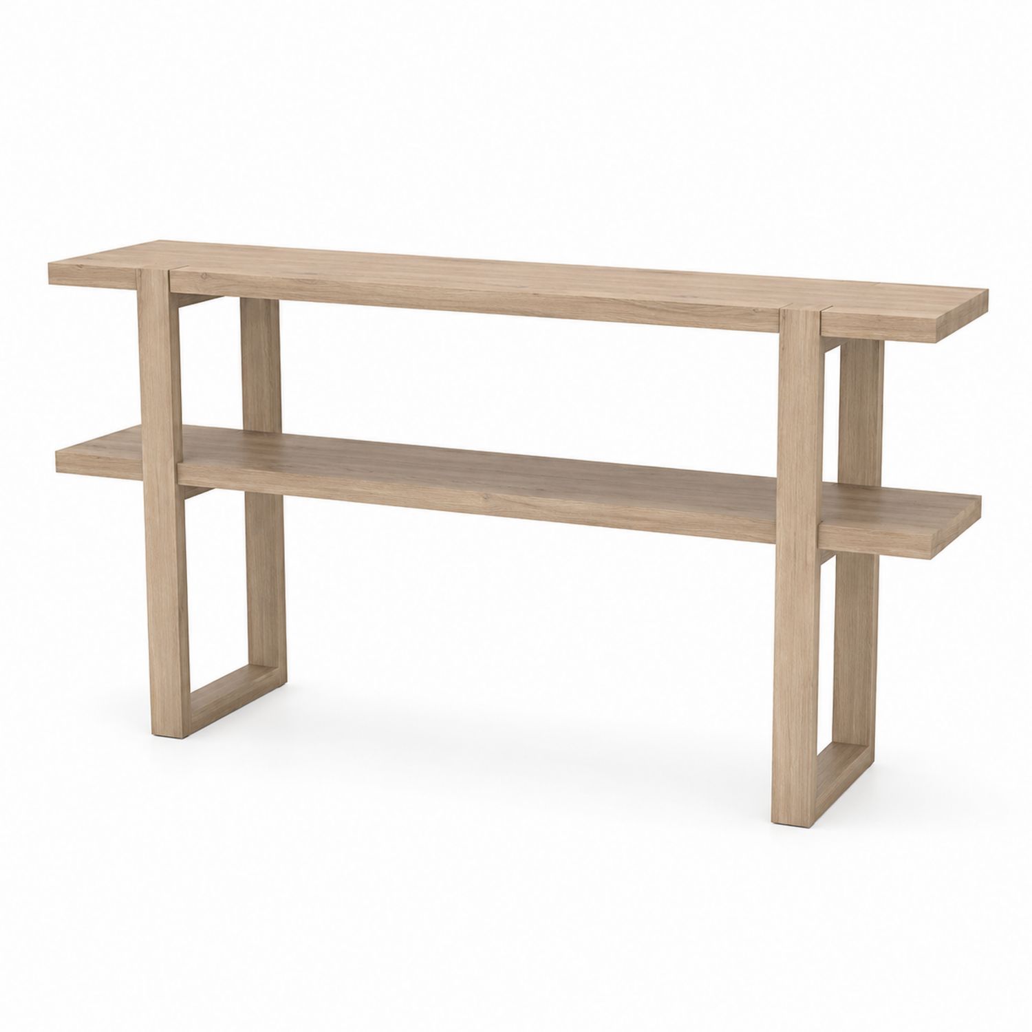 Konsolentisch rechteckig 120x30x75 cm Holz Eichenoptik