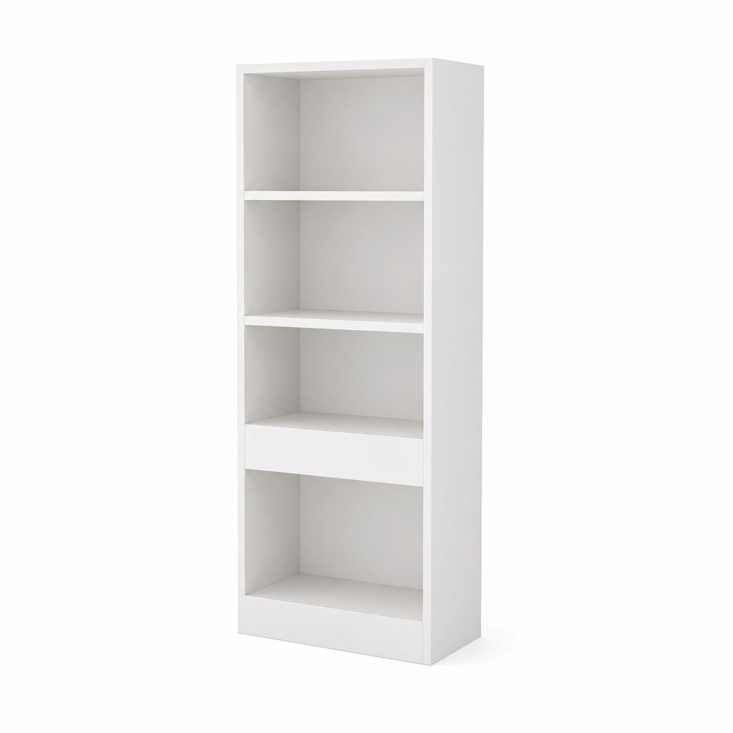 Bücherregal Weiß MDF 180cm Höhe 60cm Breite 30cm Tiefe-Asabirneo