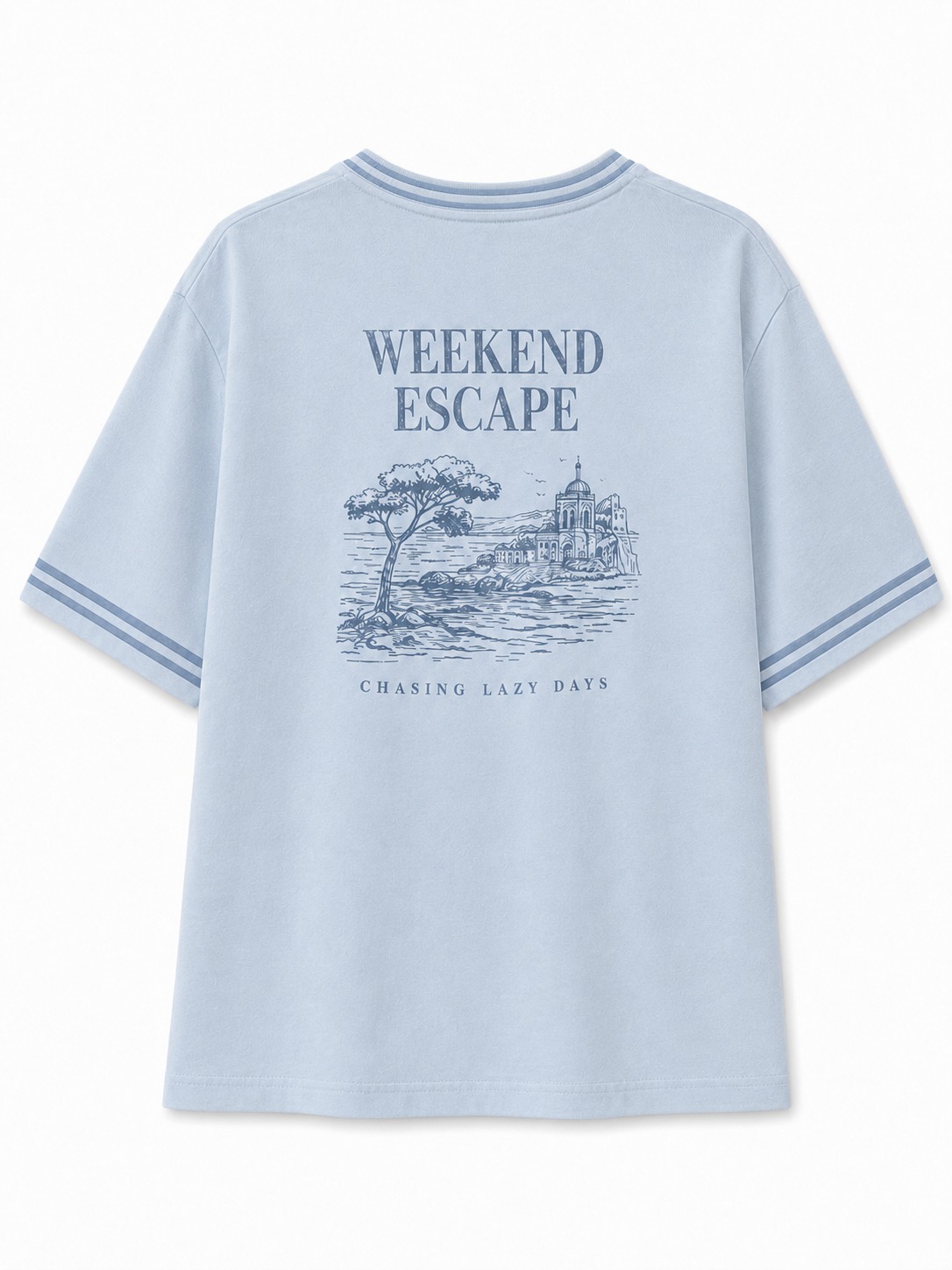 Quiet Escape Graphic V-Neck Tee