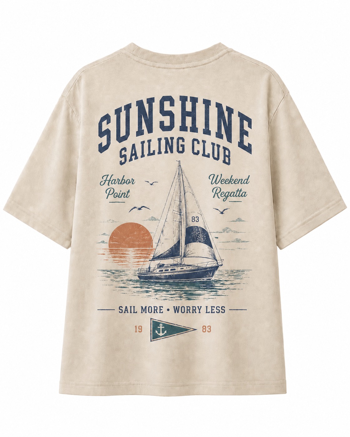 Sunshine Sailing Club V-Neck Tee