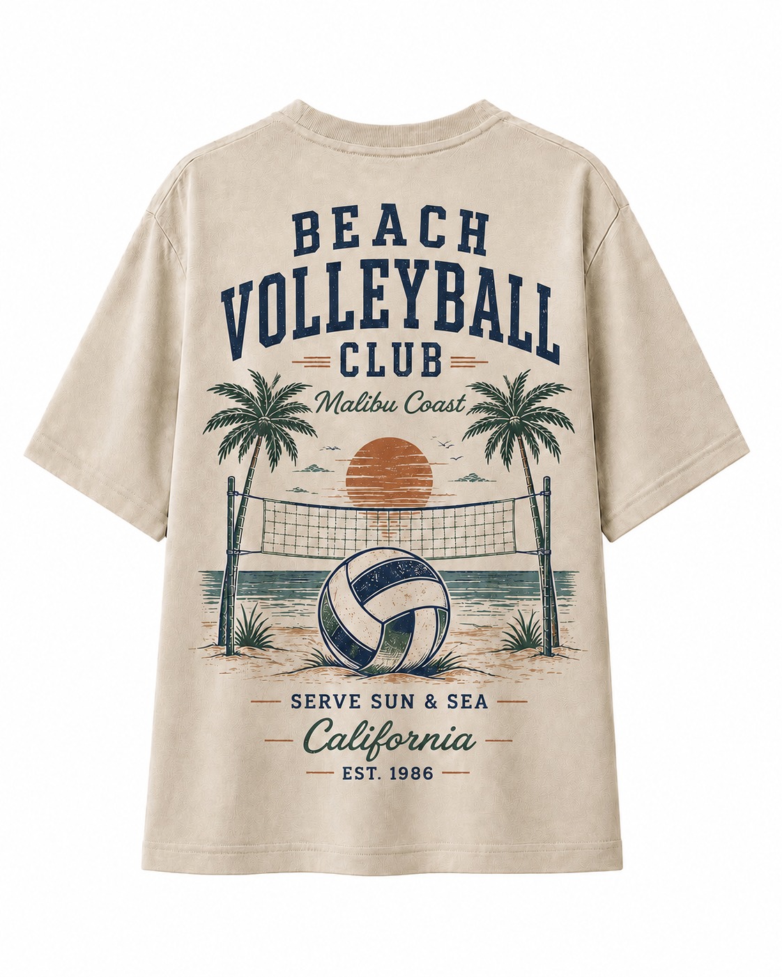 Beach Volleyball Club V-Neck Tee