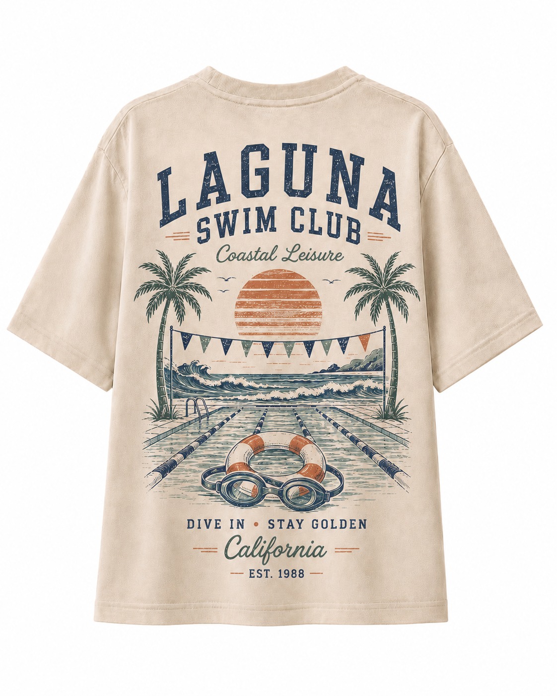 Laguna Swim Club V-Neck Tee