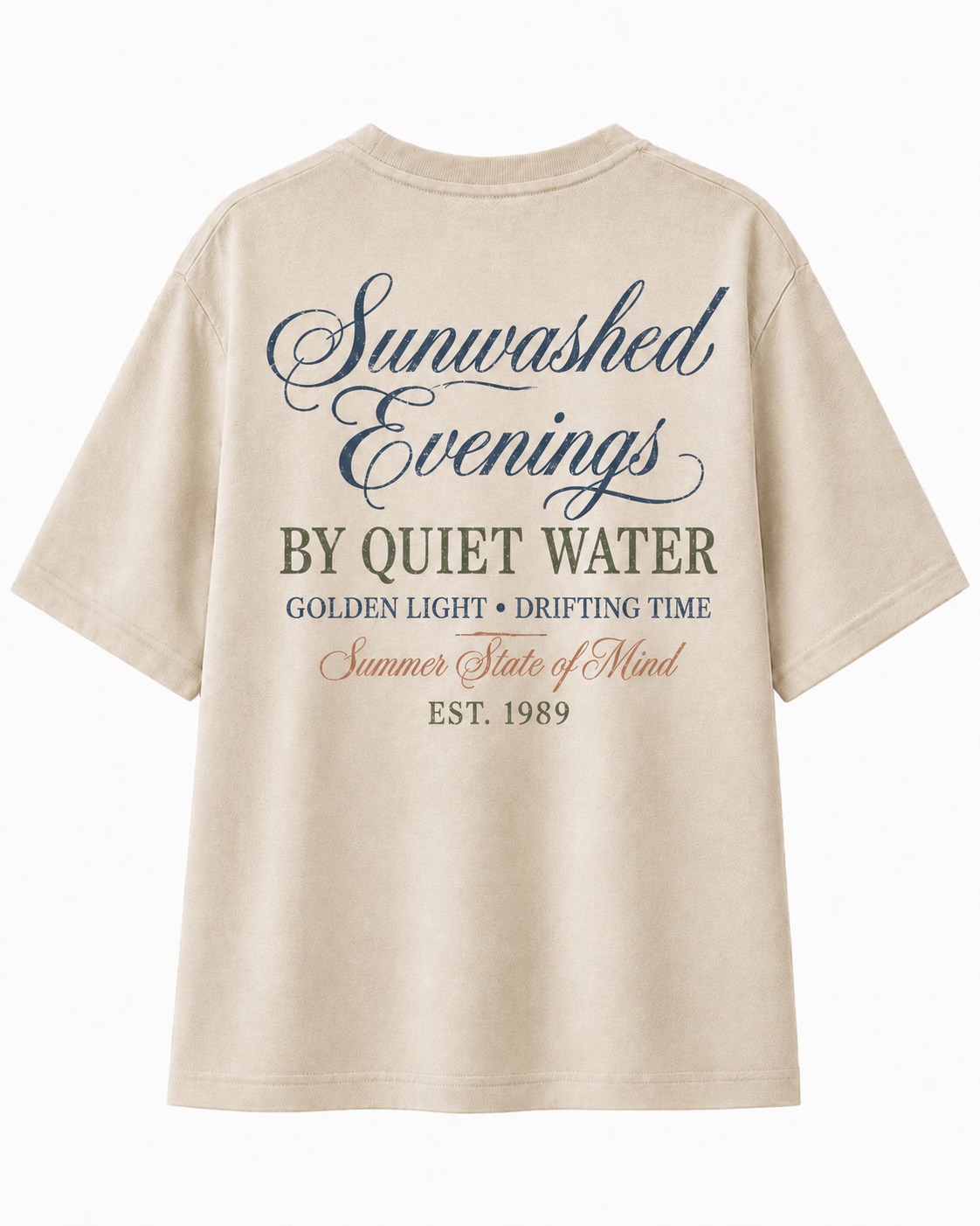 Sunwashed Quiet Lake V-Neck Tee