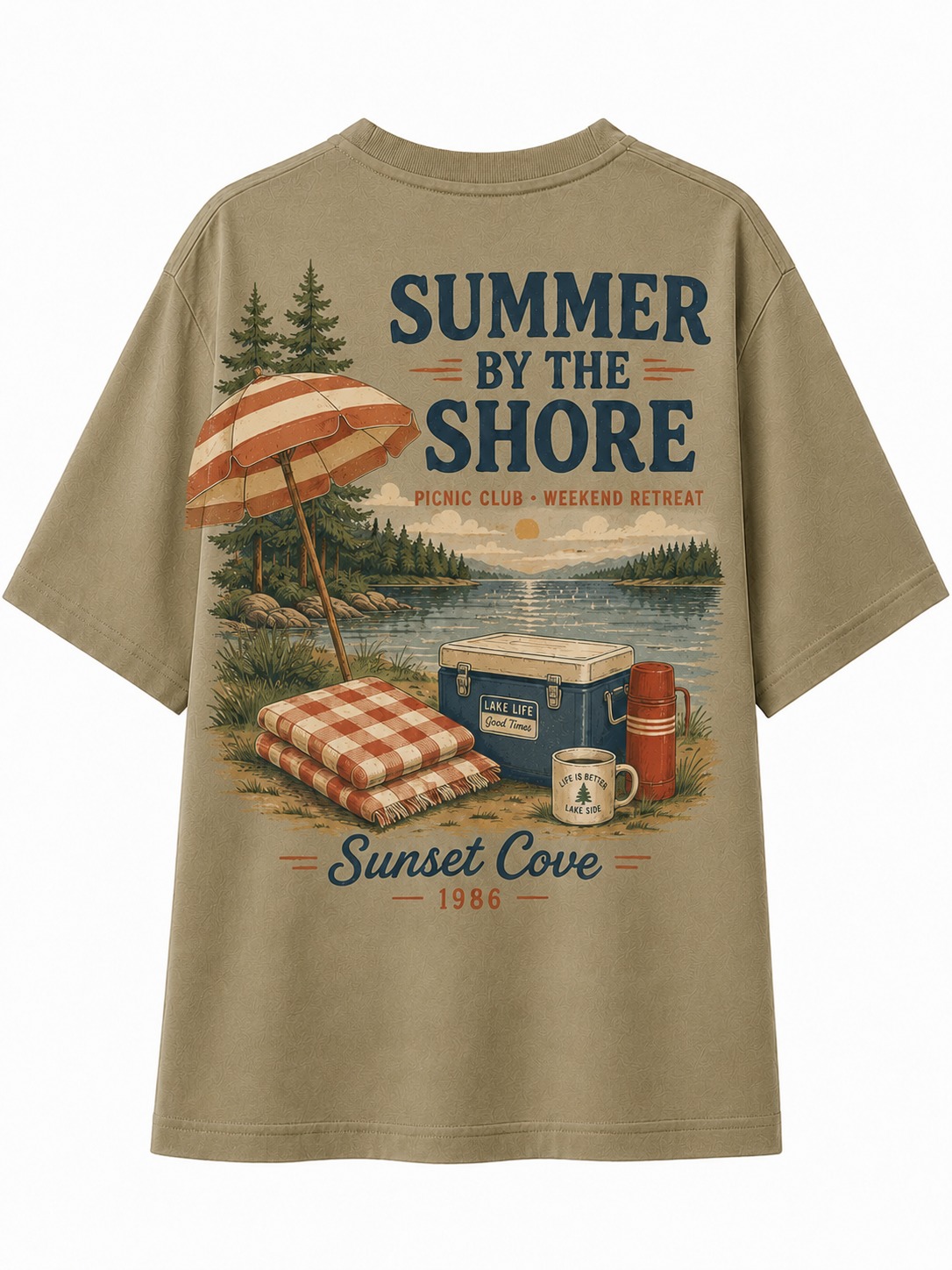 Summer By The Shore V-Neck Tee