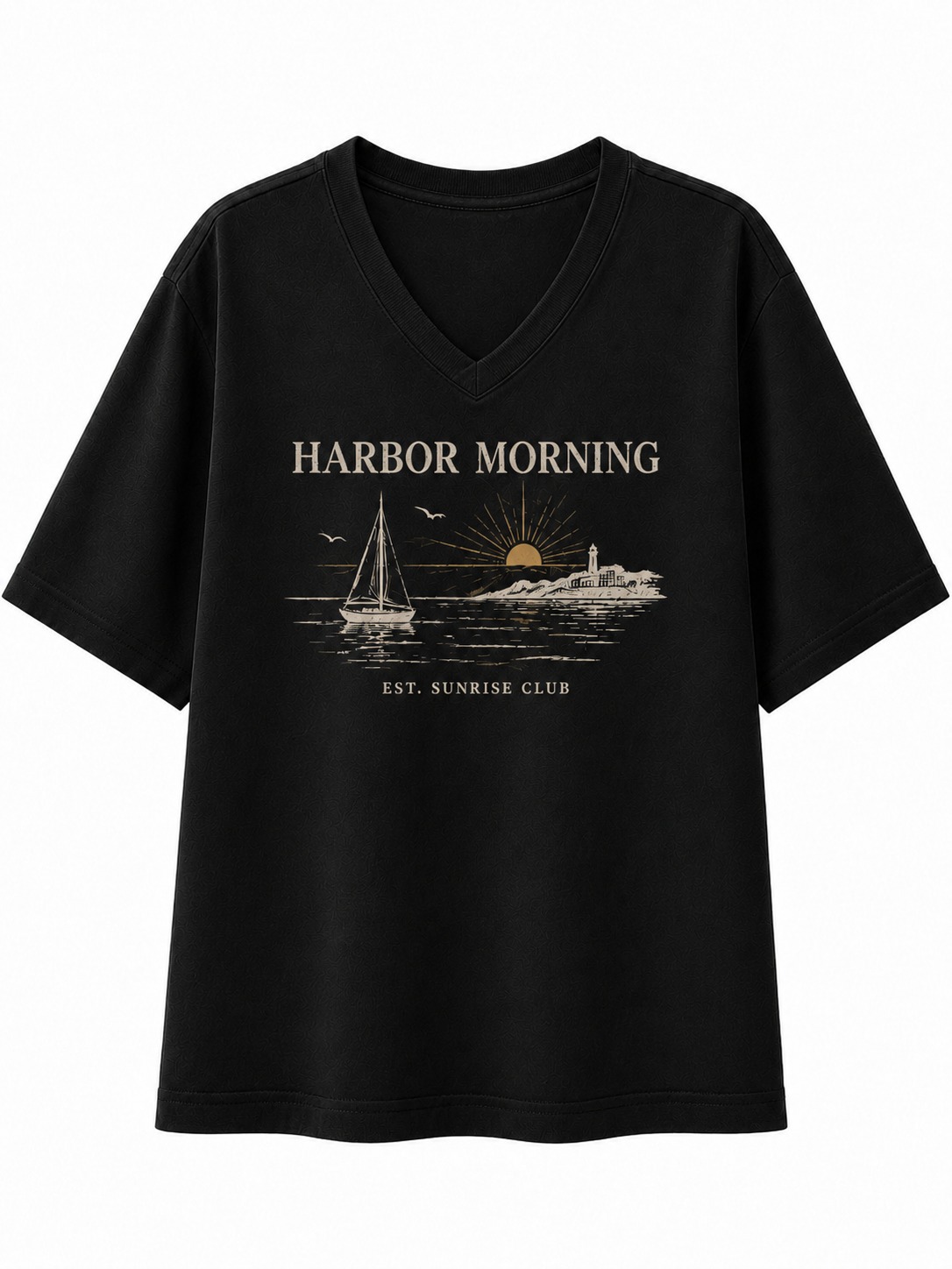 Harbor Morning V-Neck Tee