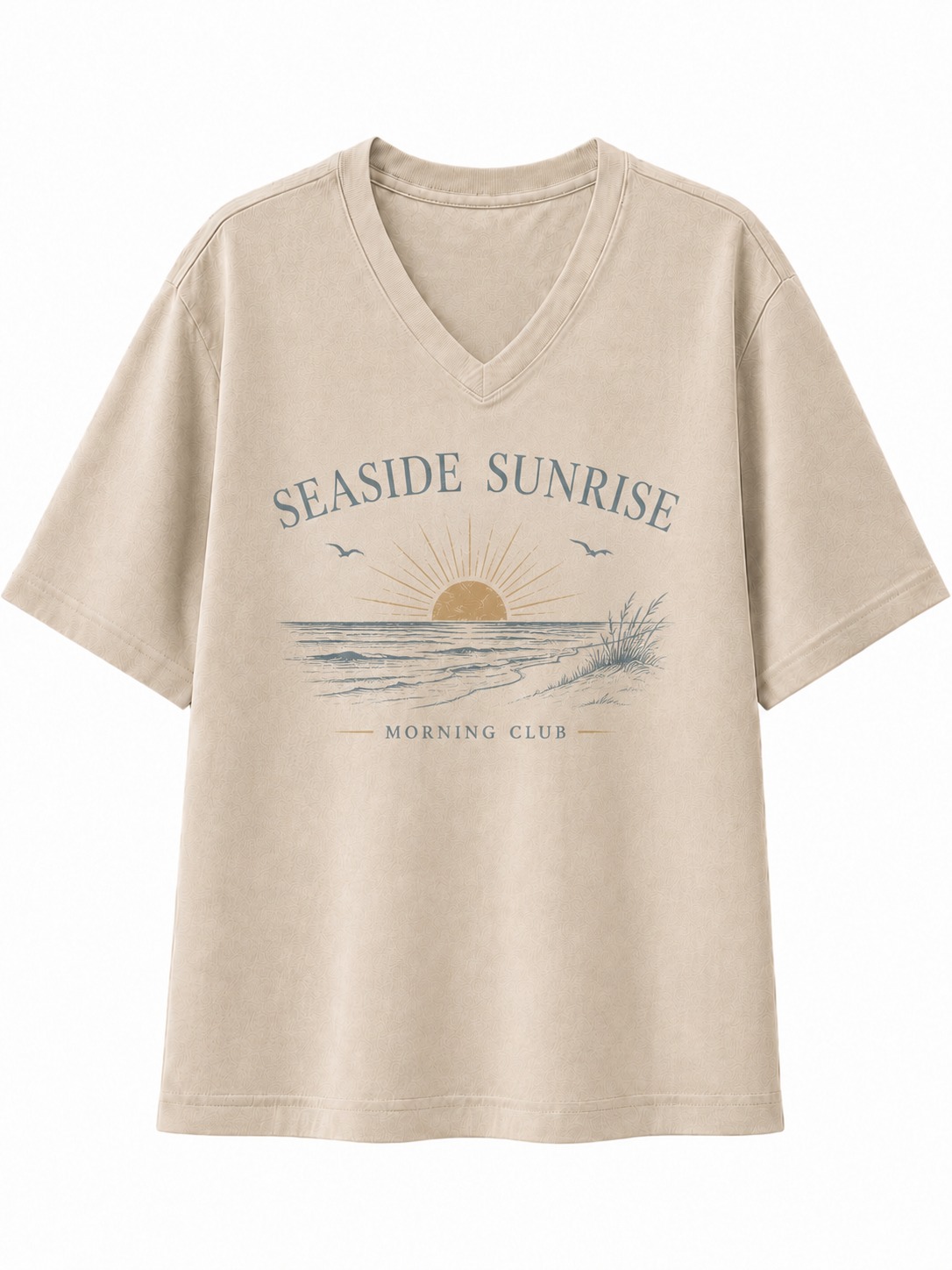 Seaside Sunrise V-Neck Tee