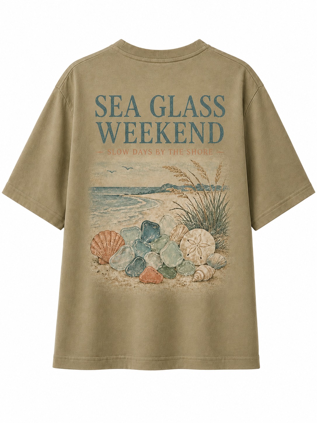 Sea Glass Weekend V-Neck Tee