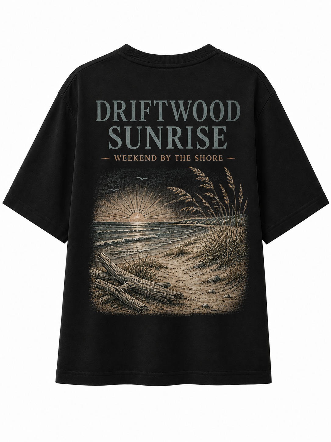 Driftwood Sunrise V-Neck Tee