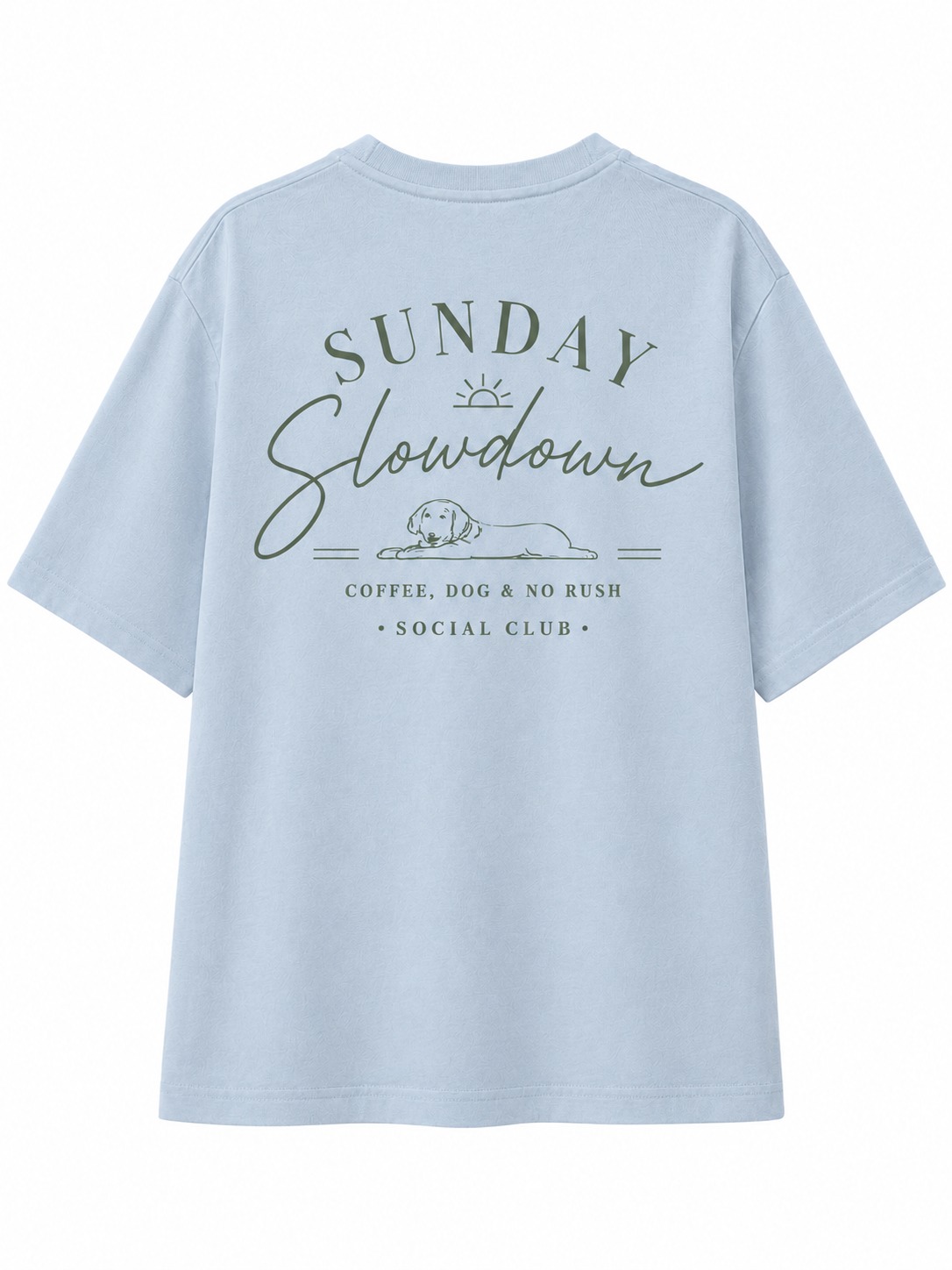 Sunday Slowdown Dog Coffee Graphic Tee