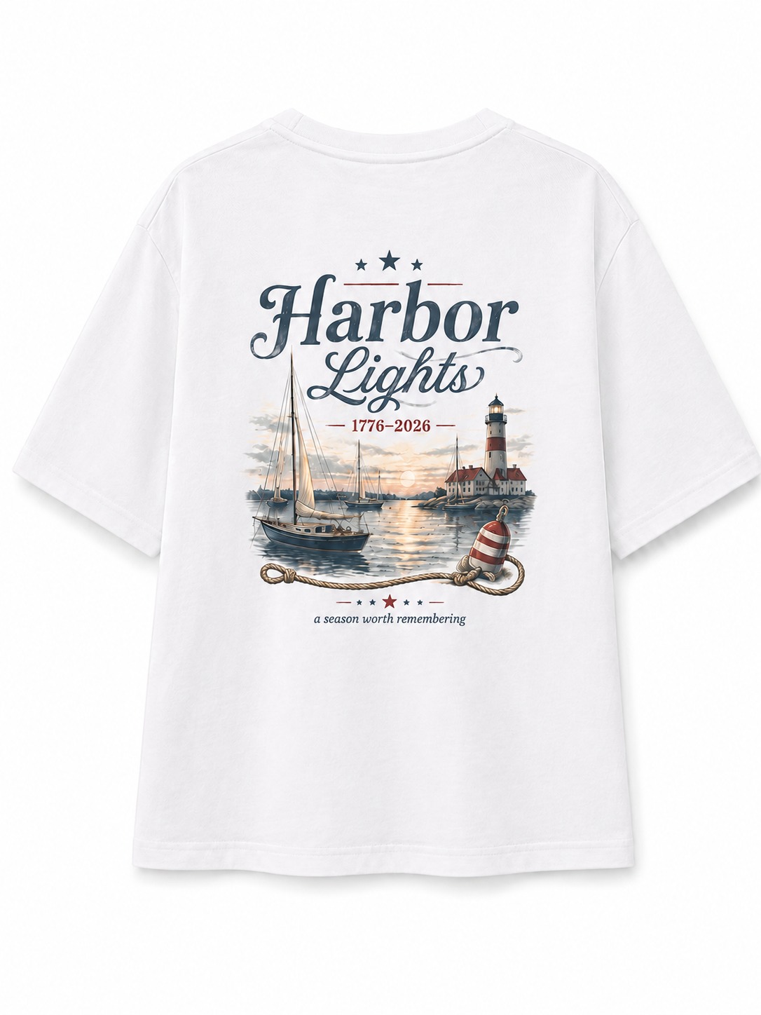 Harbor Lights Lighthouse Graphic Tee