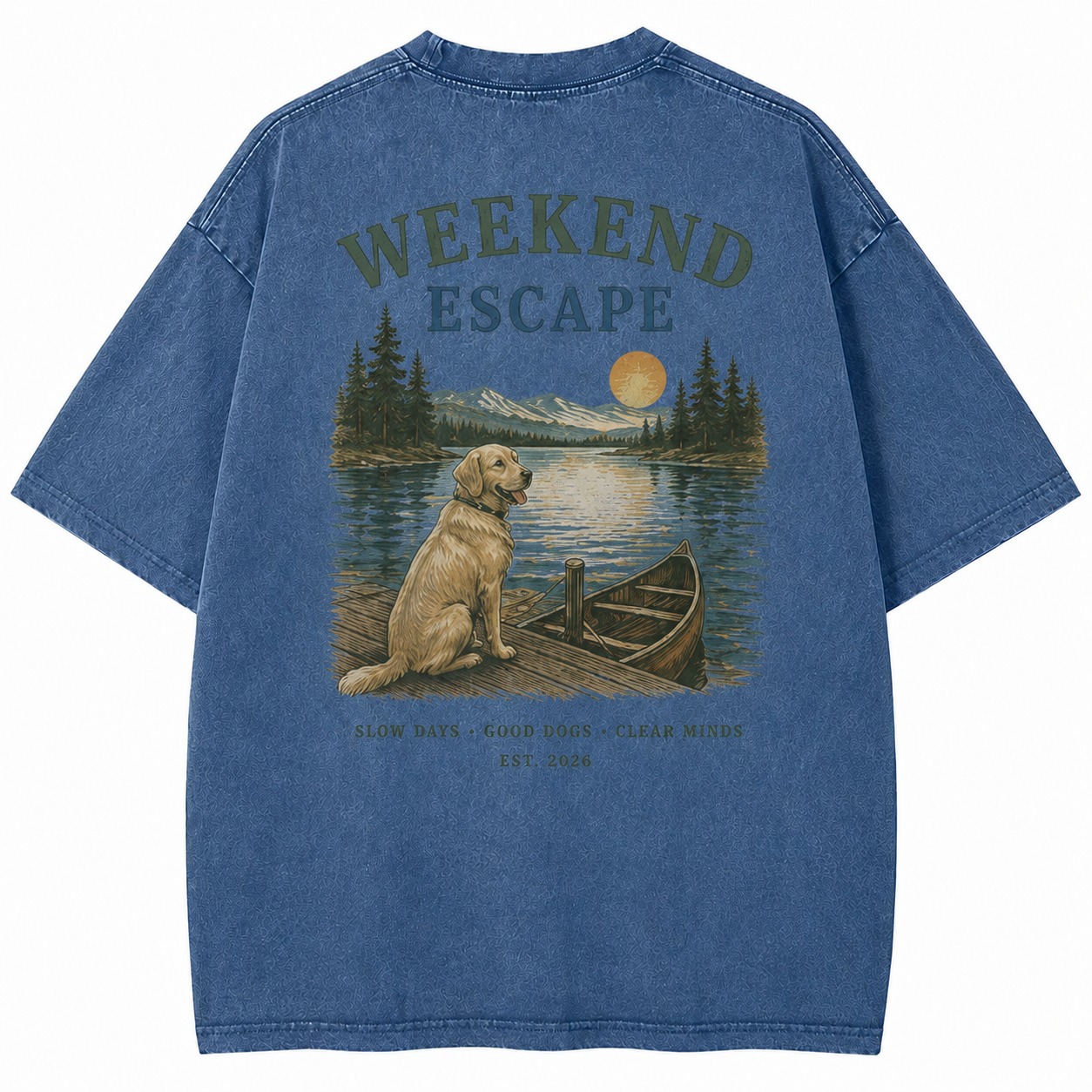 Weekend Escape Dog V-Neck Tee