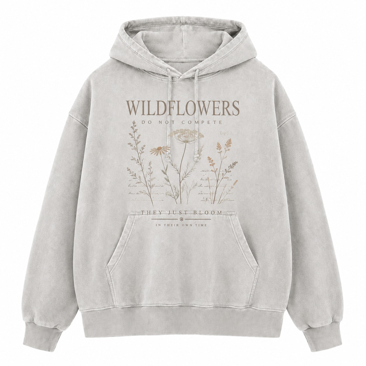 Wildflowers Bloom Graphic Washed Hoodie