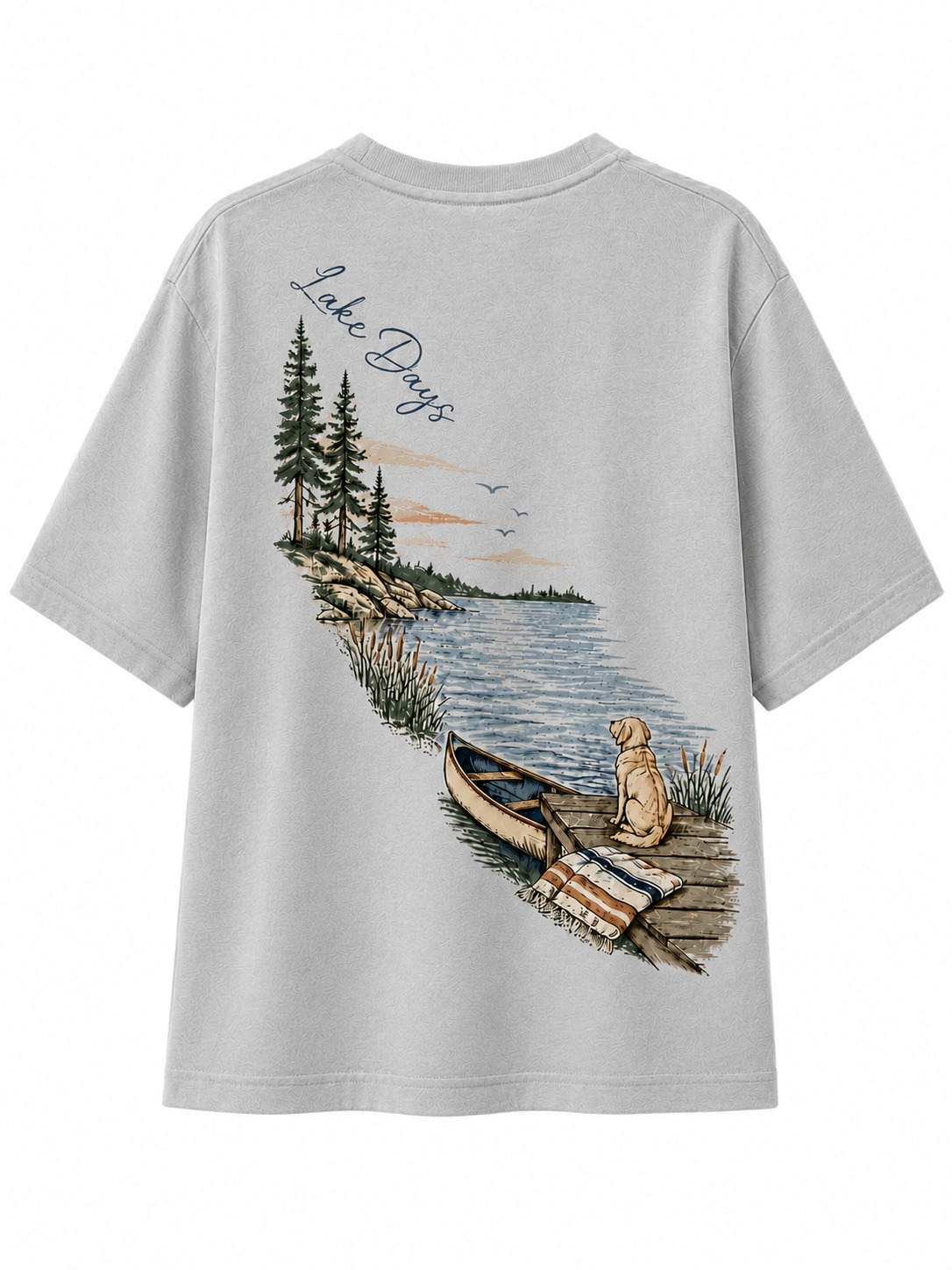 Lake Days V-Neck Graphic Tee