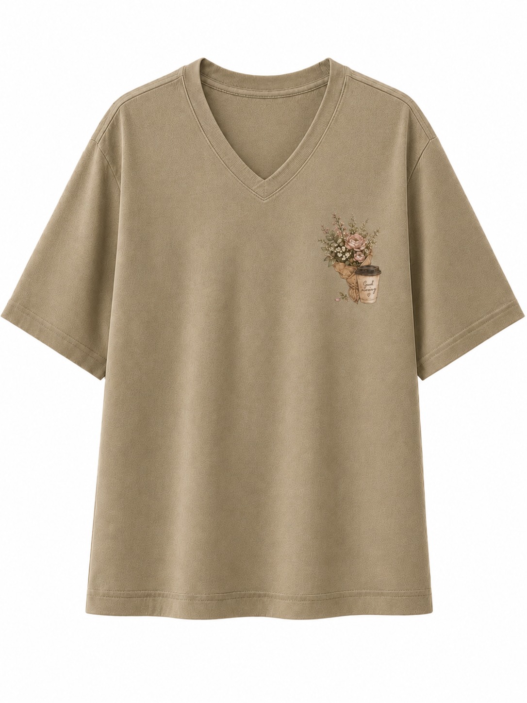Weekend Market Floral V-Neck Tee