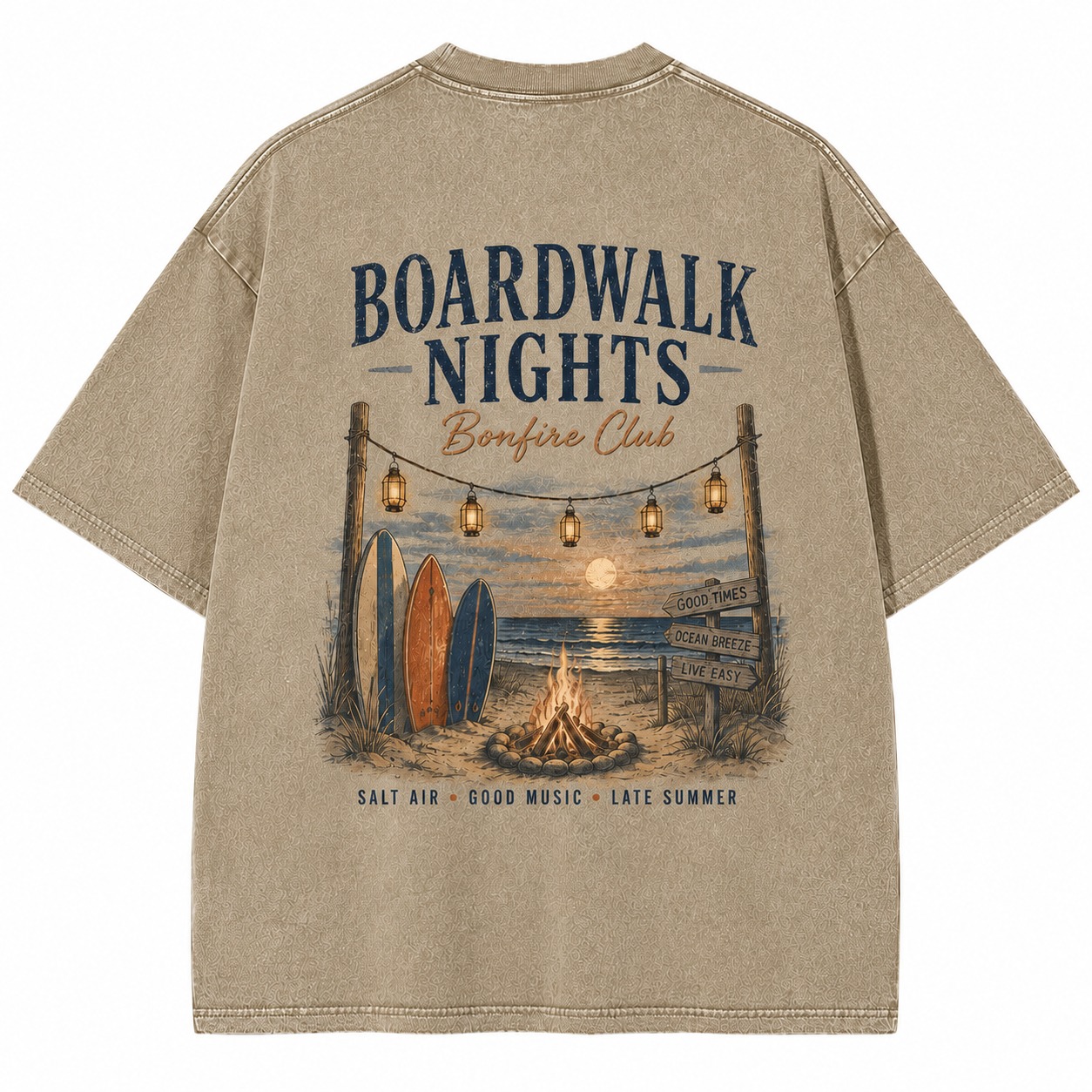 Boardwalk Nights Bonfire Tee