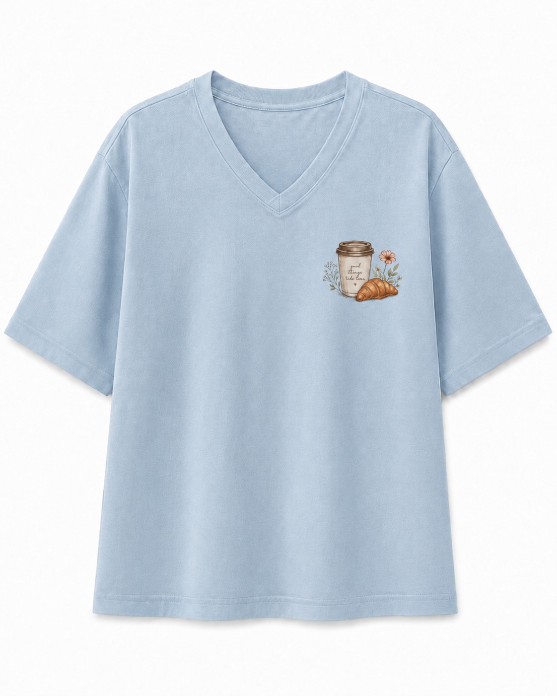 Sunday Coffee Run V-Neck Tee