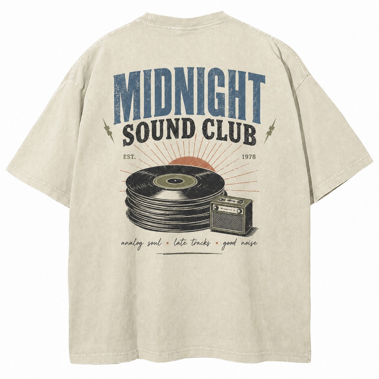 Midnight Sound Club Graphic Washed Tee