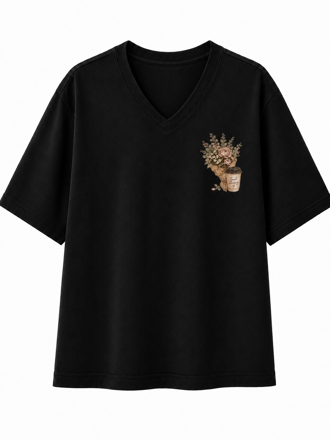 Weekend Market Floral V-Neck Tee