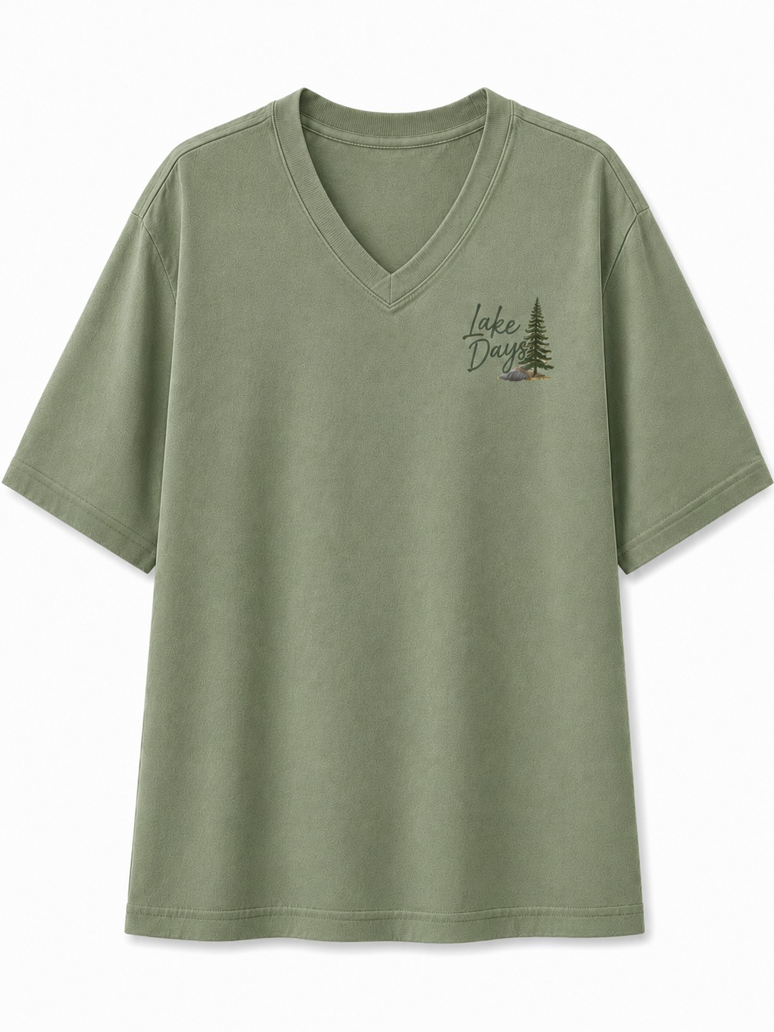 Lake Days V-Neck Graphic Tee