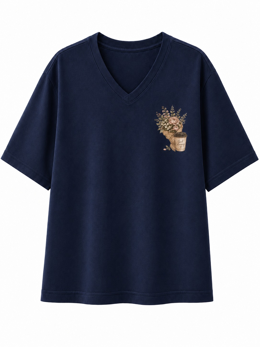 Weekend Market Floral V-Neck Tee