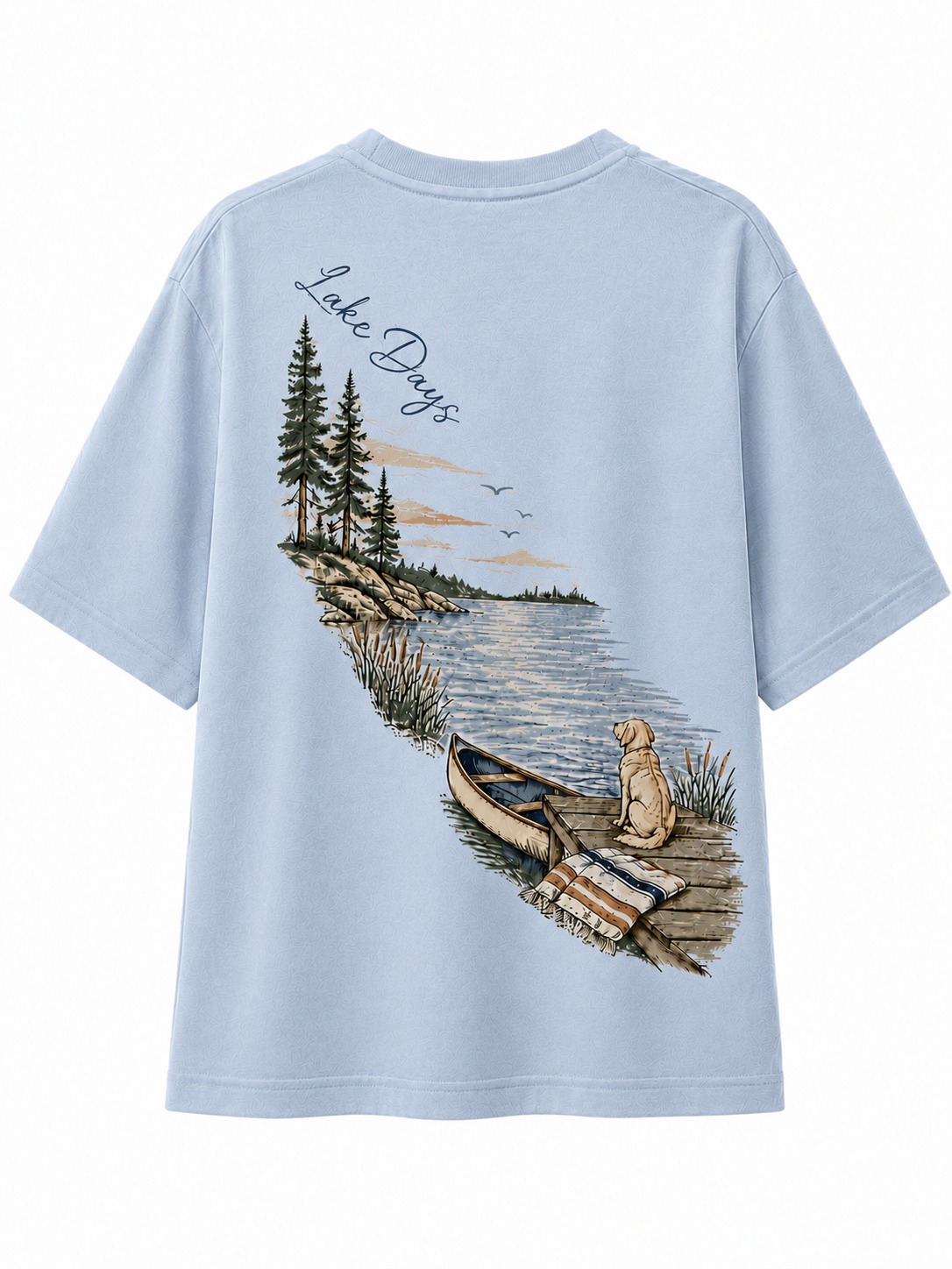 Lake Days V-Neck Graphic Tee