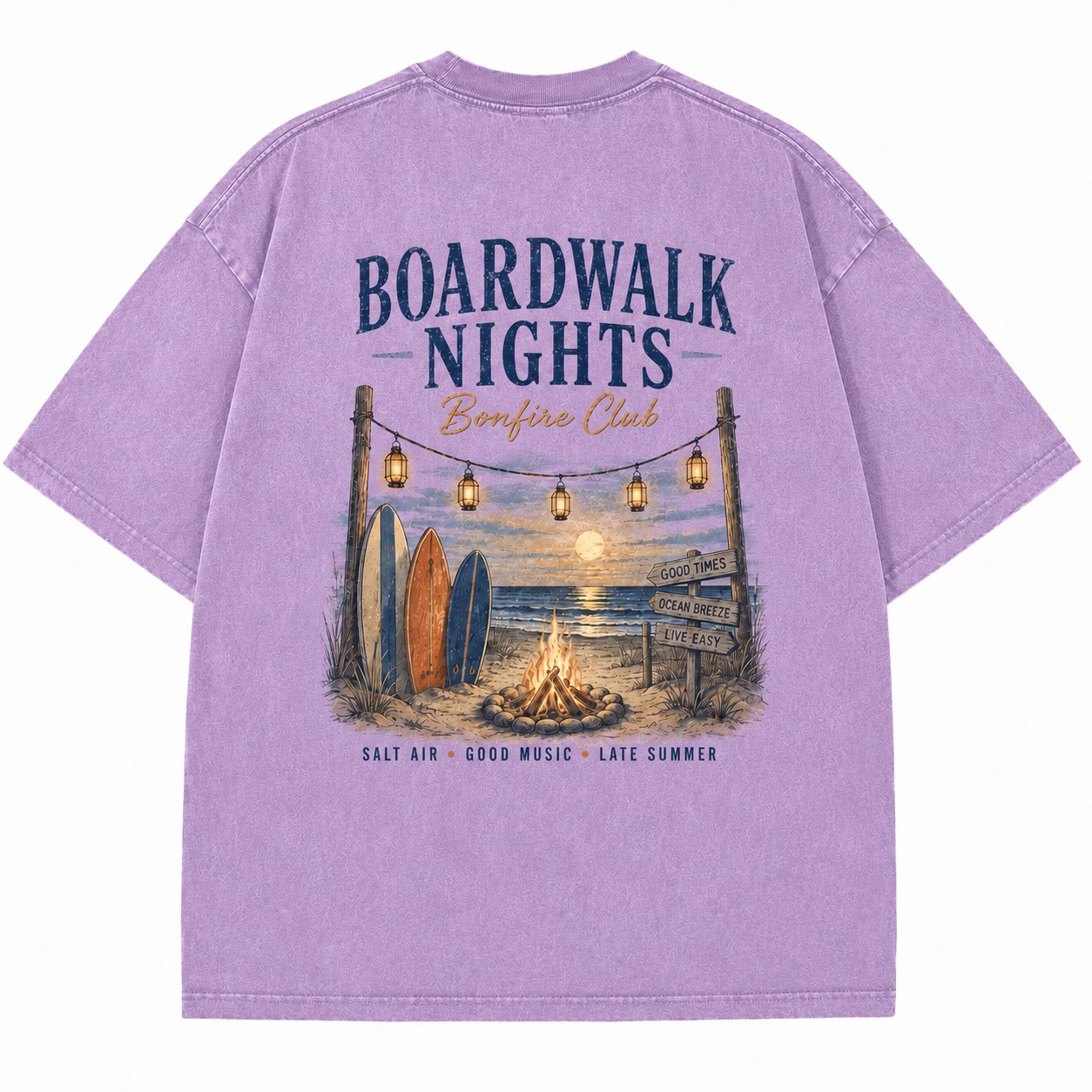 Boardwalk Nights Bonfire Tee
