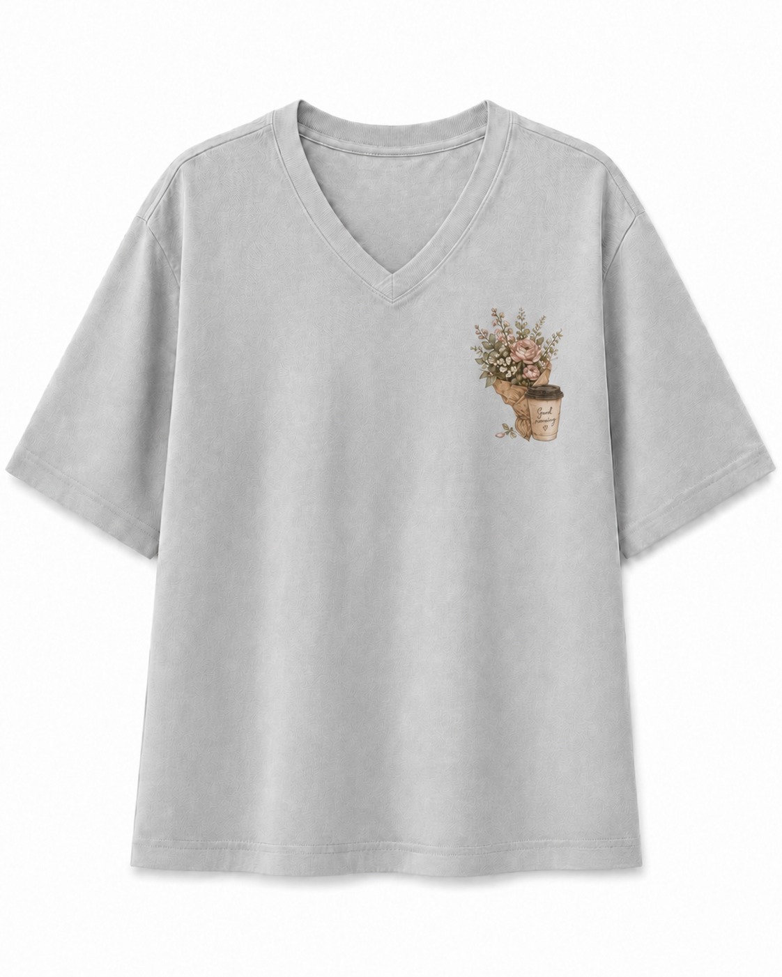 Weekend Market Floral V-Neck Tee