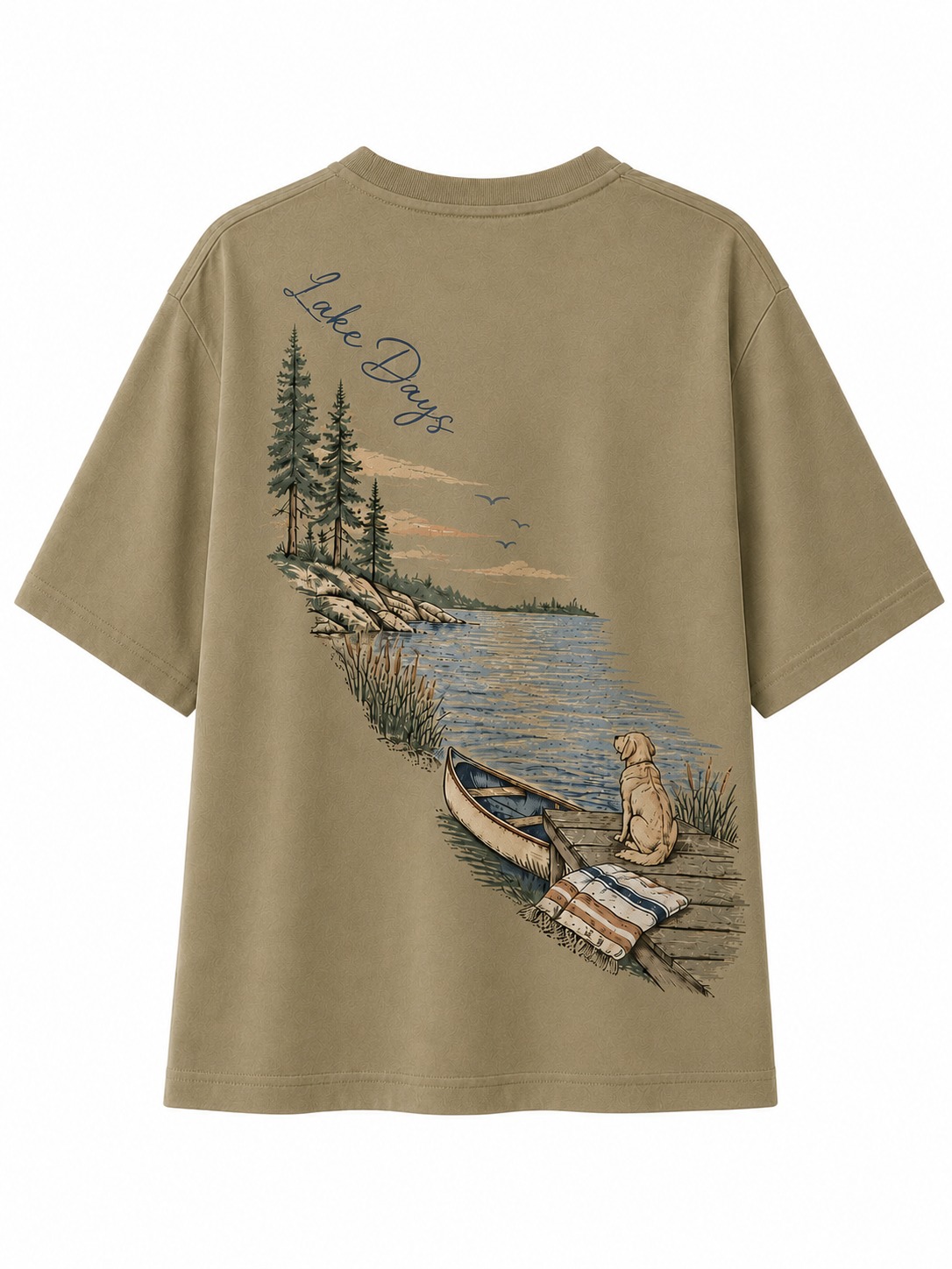 Lake Days V-Neck Graphic Tee