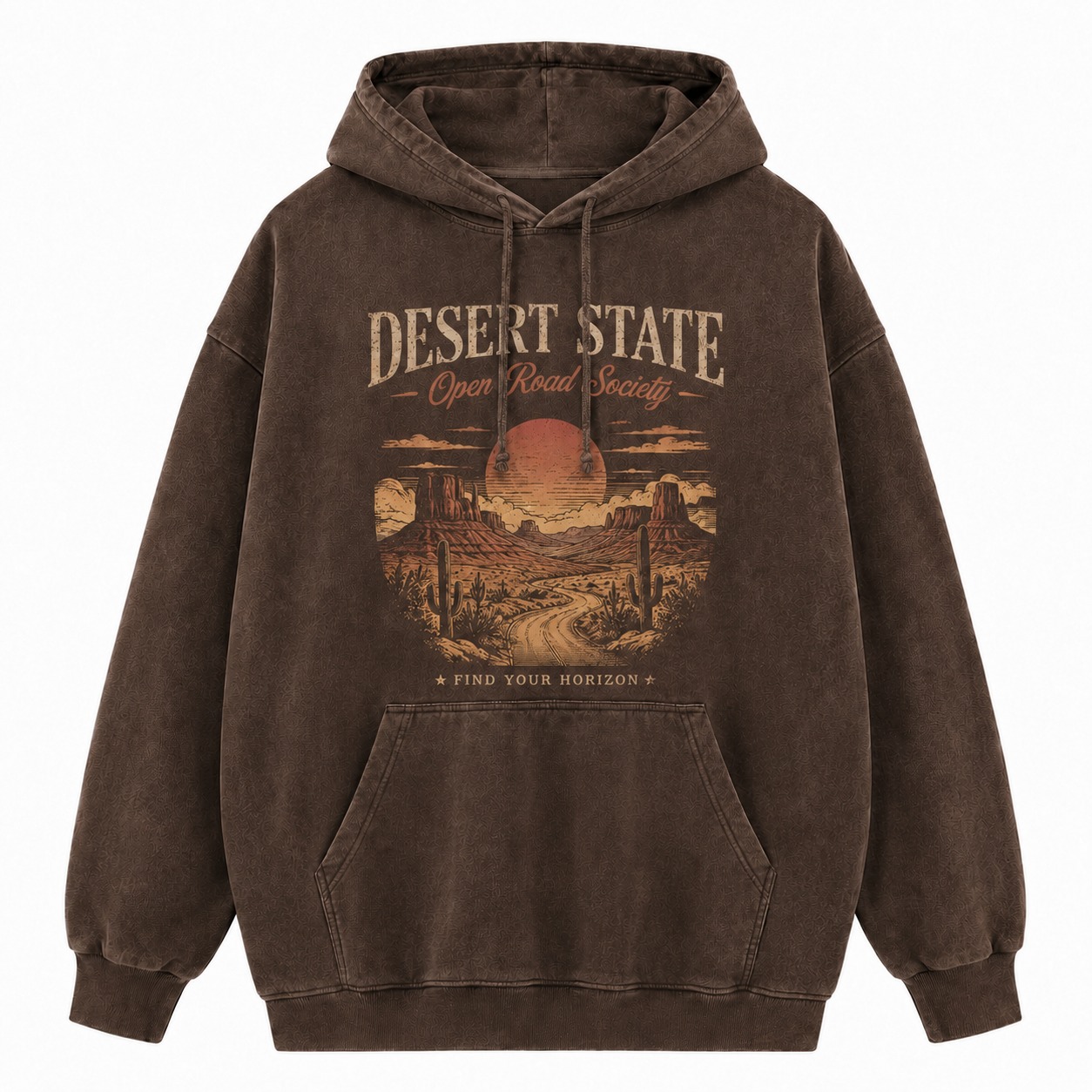 Desert State Open Road Washed Hoodie