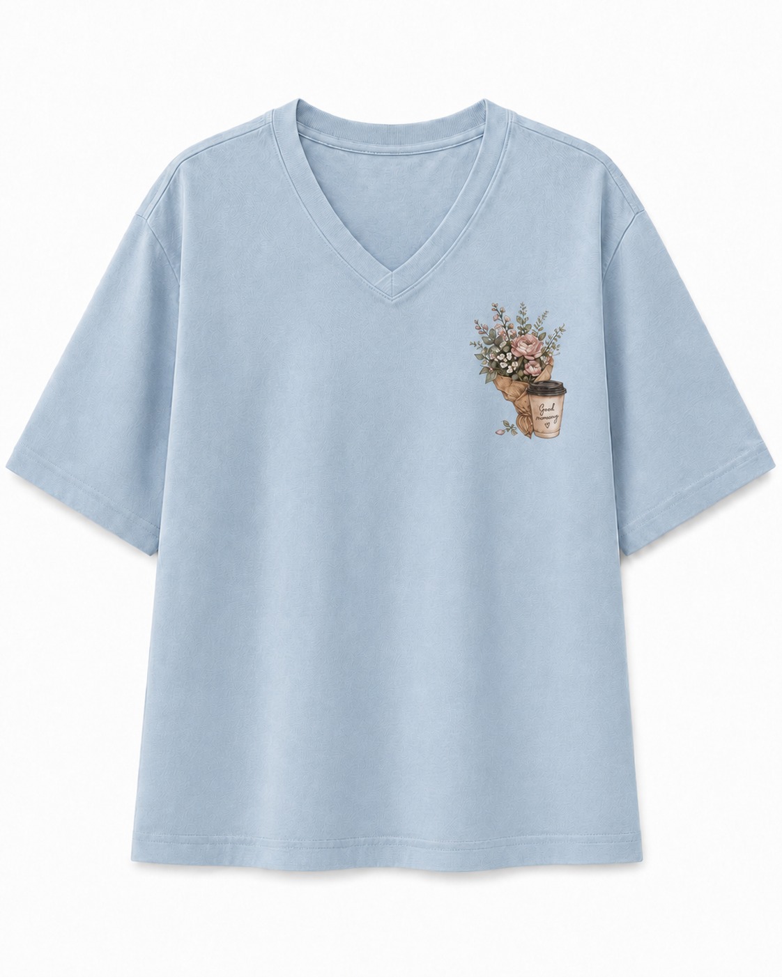 Weekend Market Floral V-Neck Tee