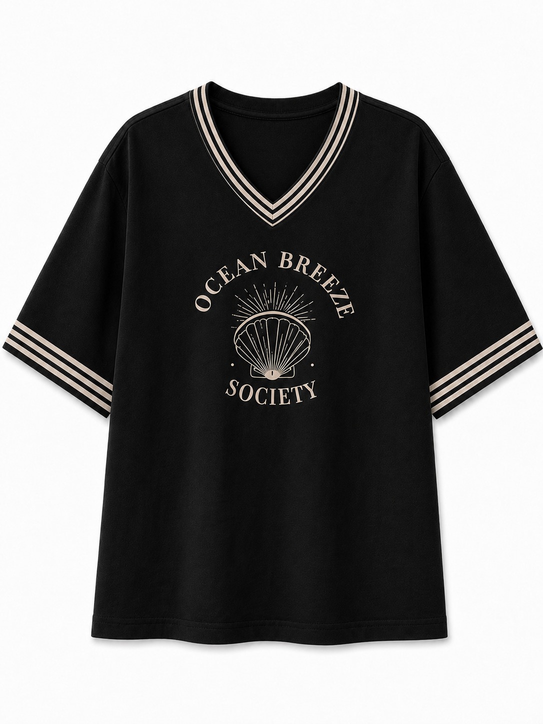 Ocean Breeze Society V-Neck Tee