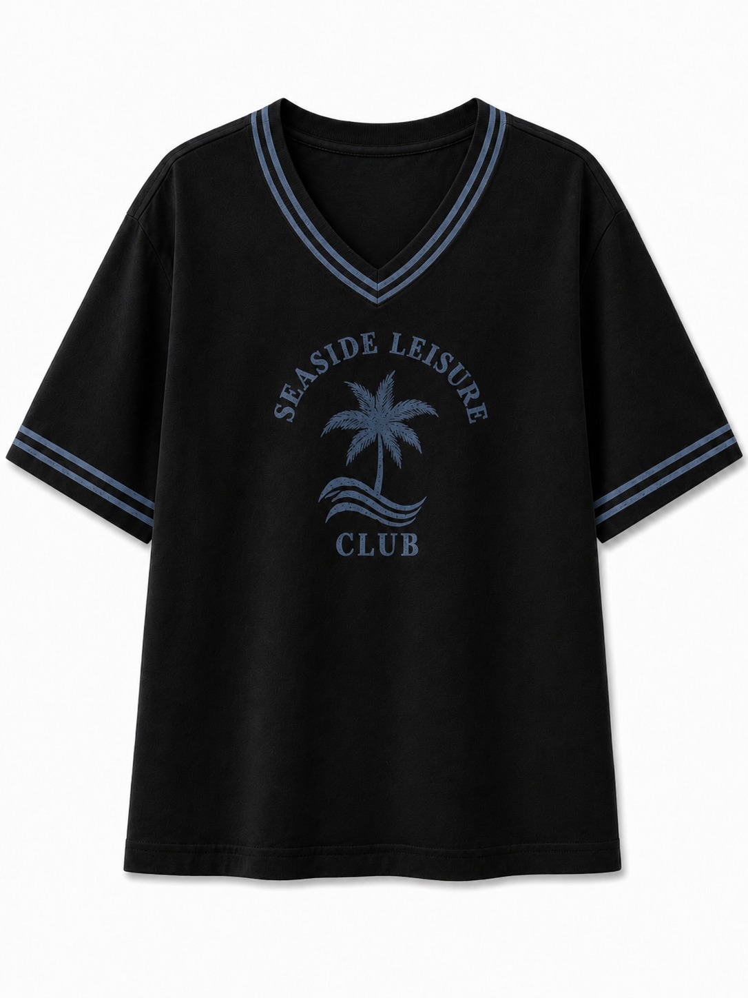 Coastal Palm V-Neck Tee