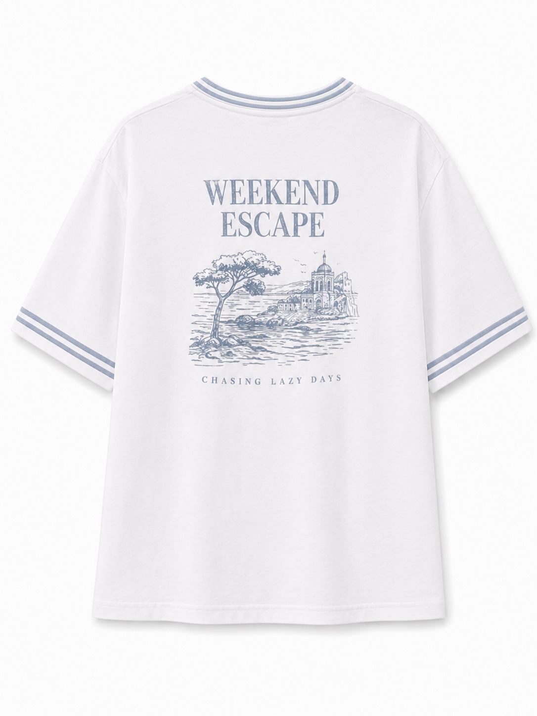 Quiet Escape Graphic V-Neck Tee