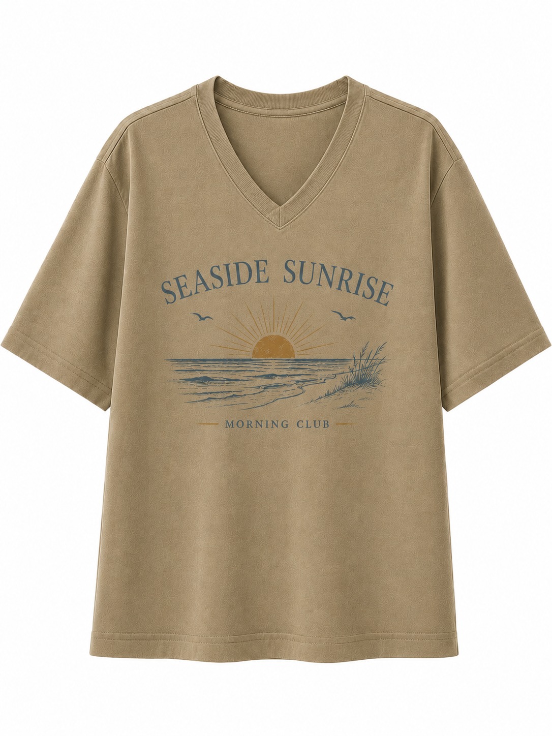 Seaside Sunrise V-Neck Tee