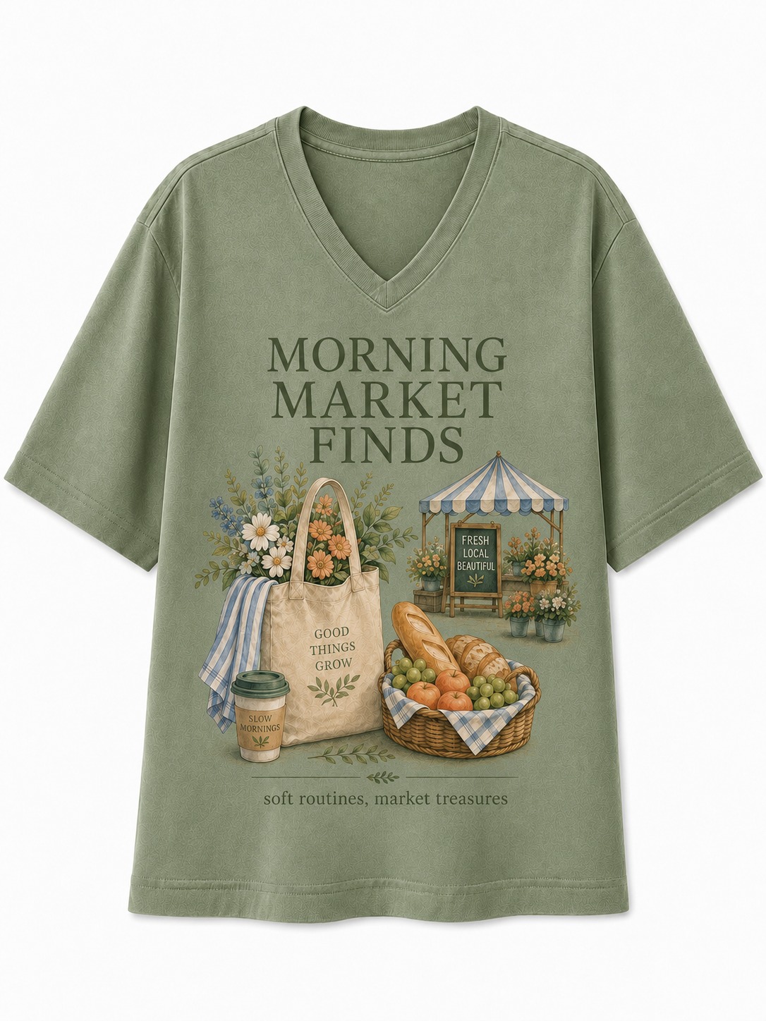 Morning Market Finds V-Neck Tee
