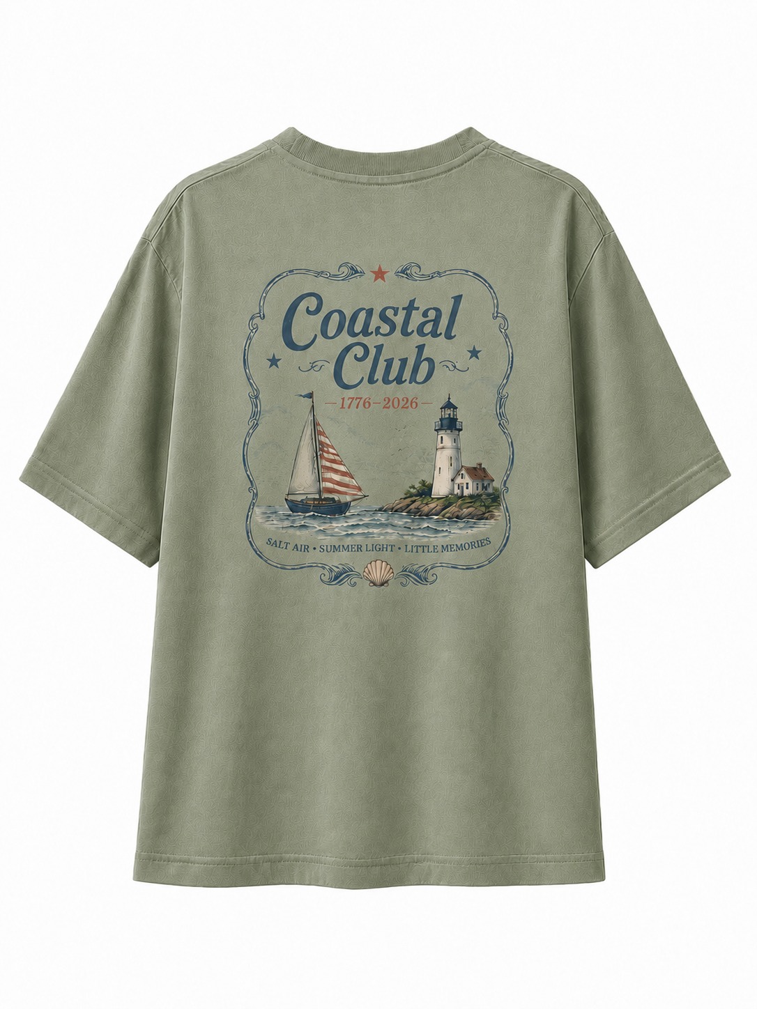 Coastal Club Lighthouse V-Neck Tee