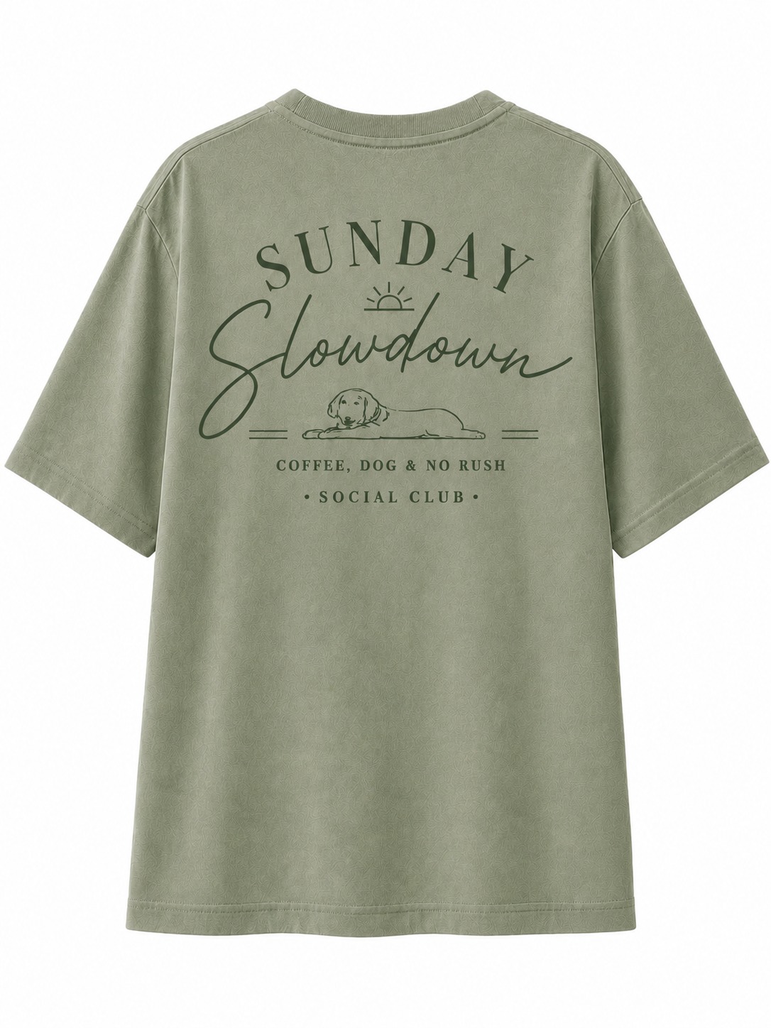Sunday Slowdown Dog Coffee Graphic Tee