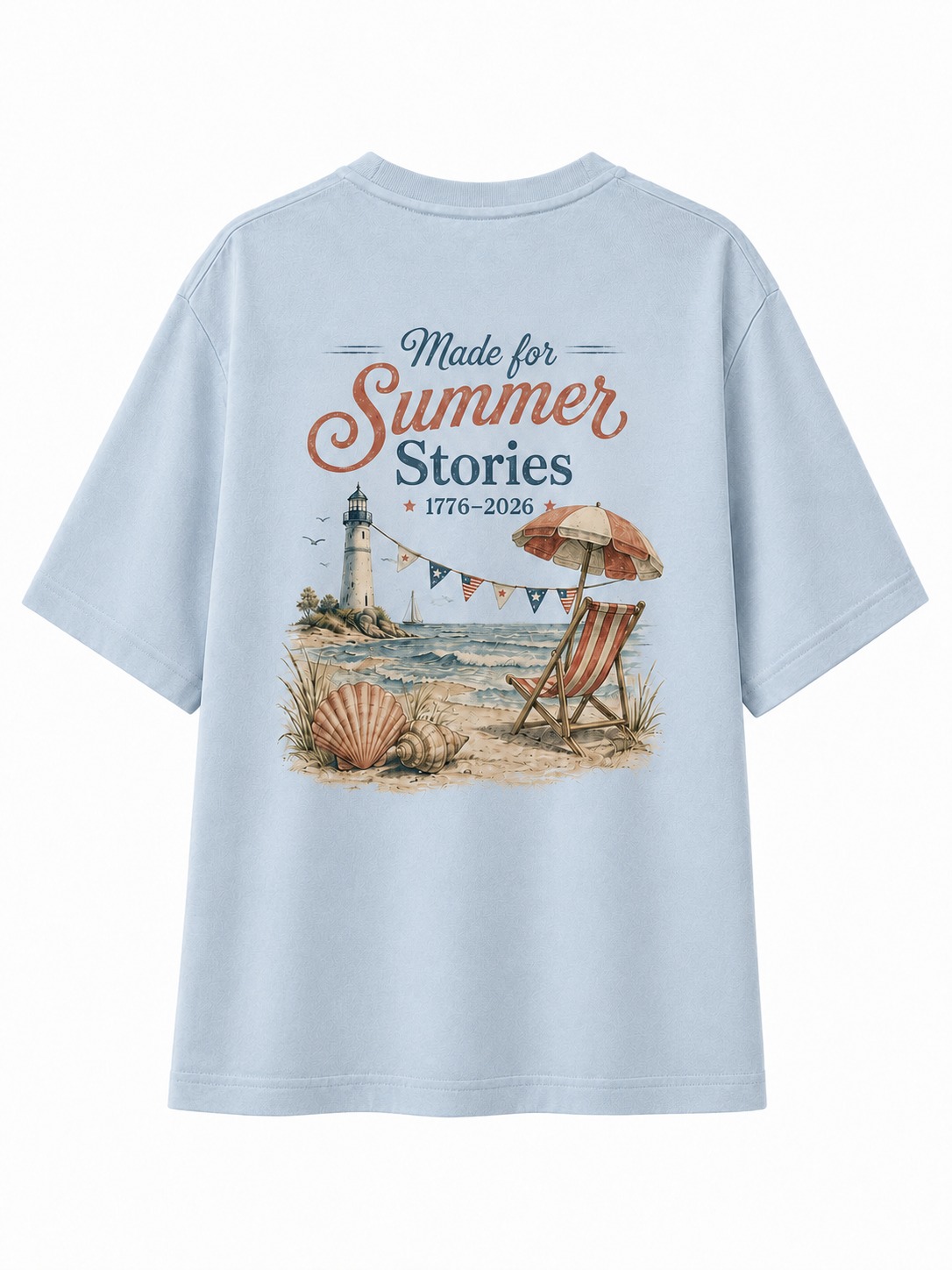 Summer Stories Lighthouse Beach Graphic Tee