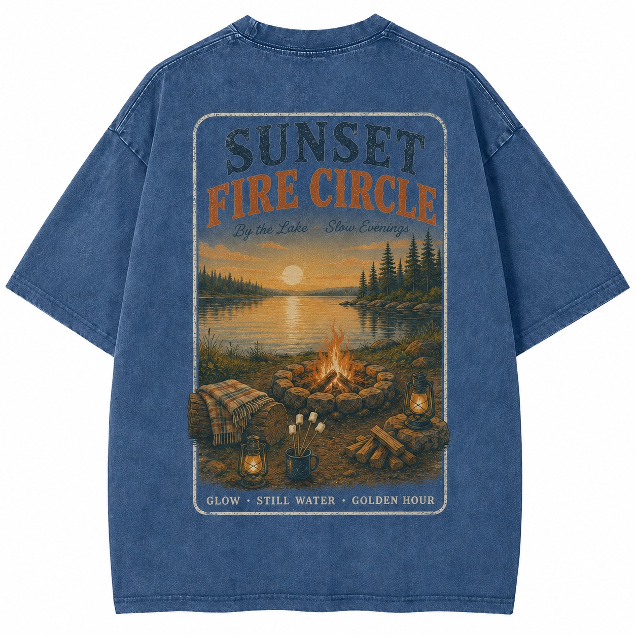 Sunset Fire Circle Tee