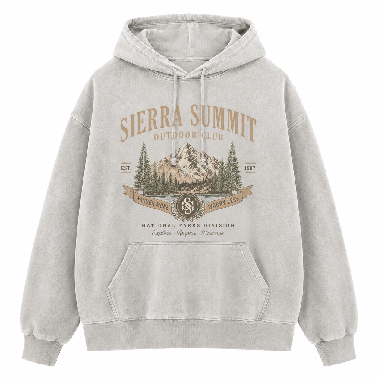 Sierra Summit Outdoor Club Washed Hoodie