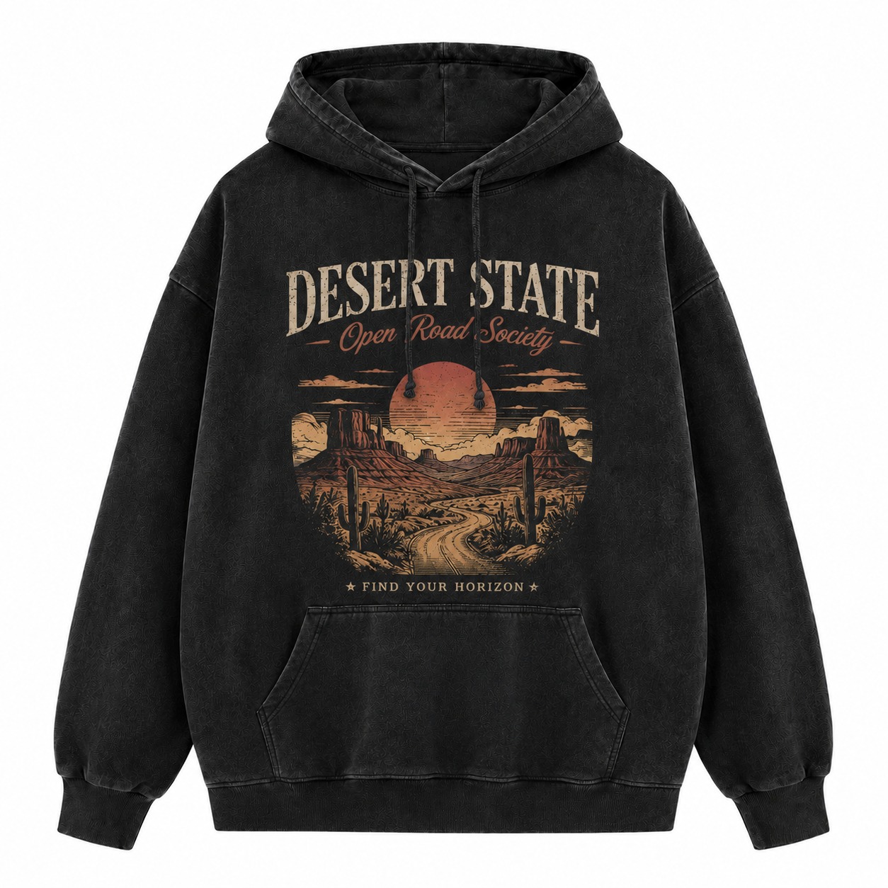 Desert State Open Road Washed Hoodie