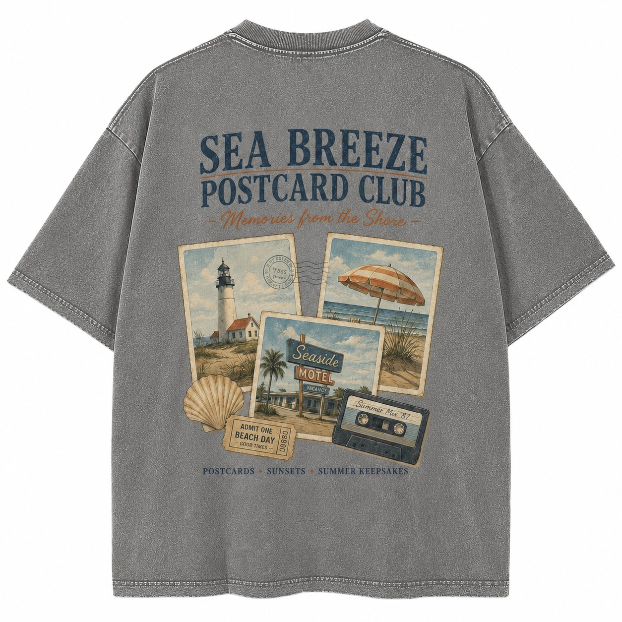 Sea Breeze Postcard Club Tee