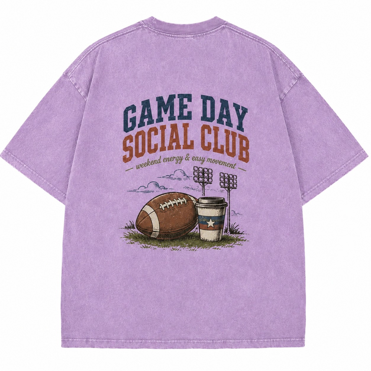 Game Day Social Club Weekend Energy Tee
