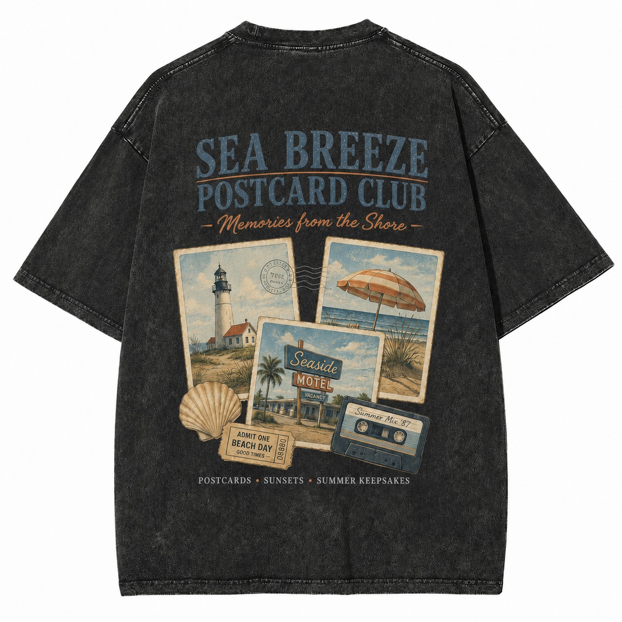 Sea Breeze Postcard Club Tee