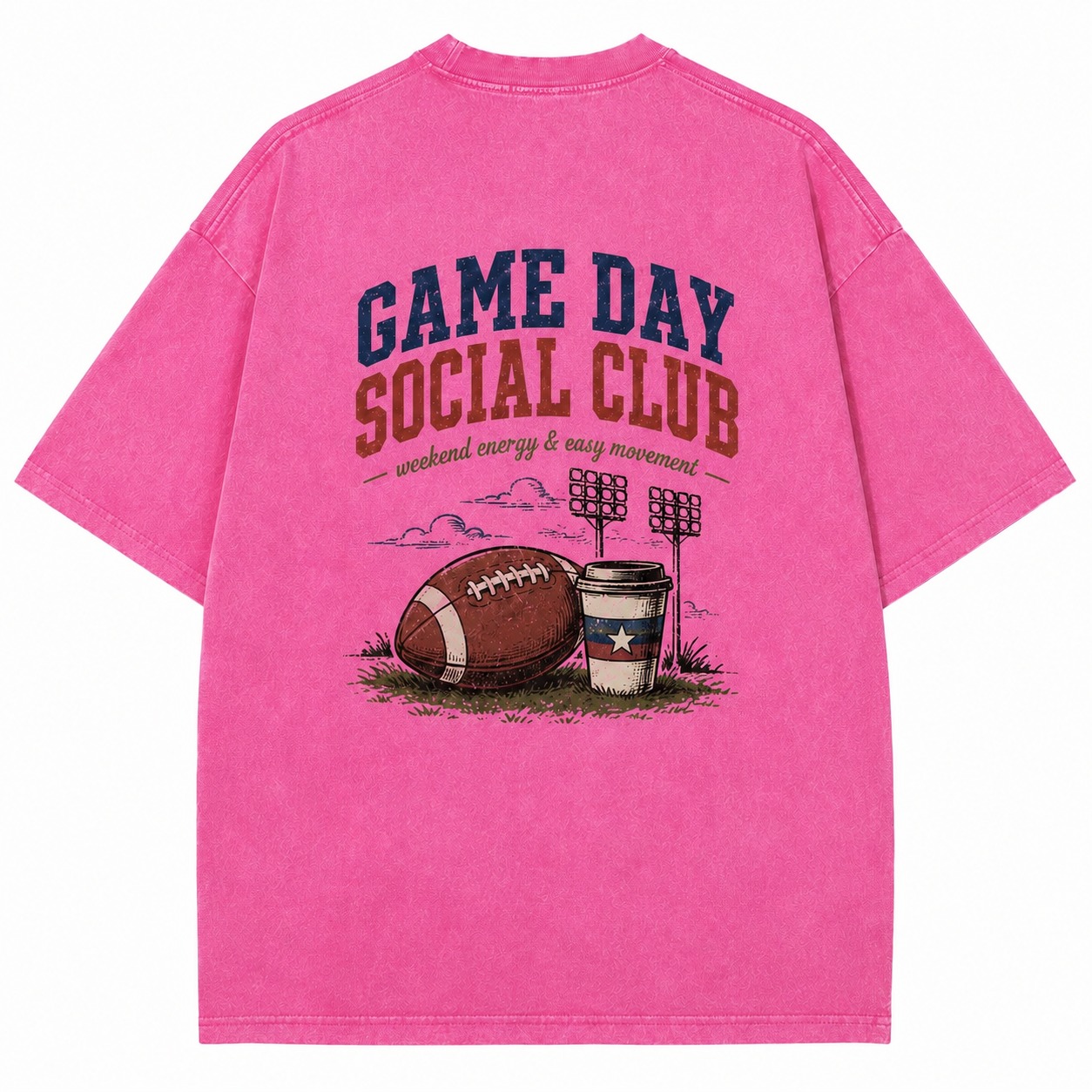 Game Day Social Club Weekend Energy Tee
