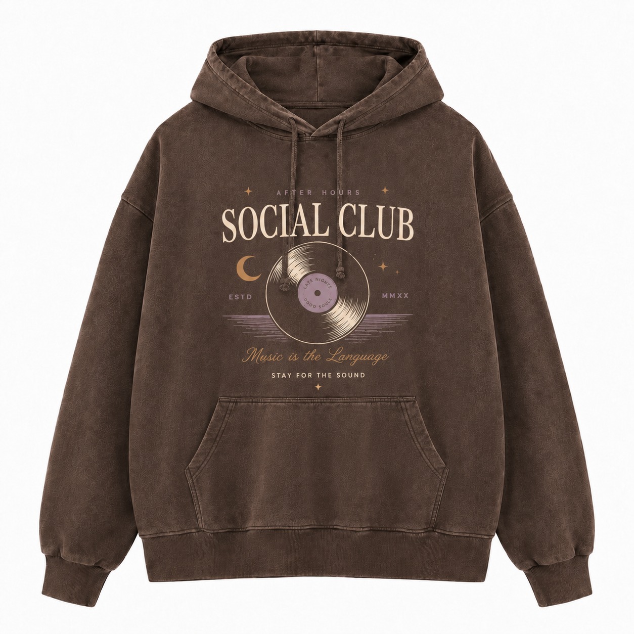 After Hours Social Club Washed Hoodie