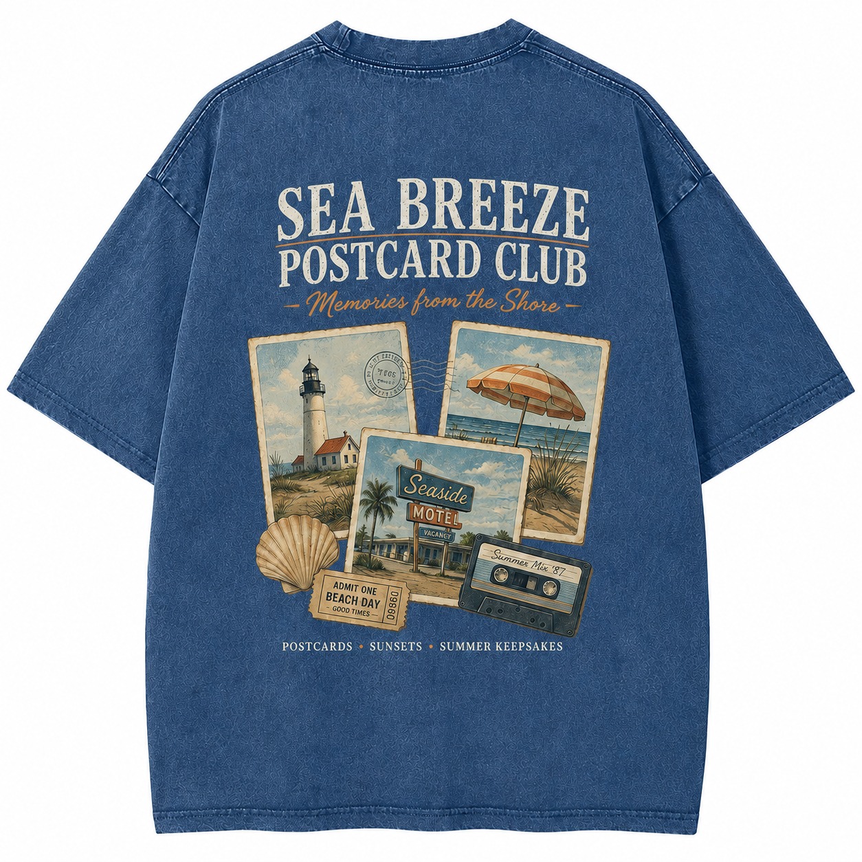 Sea Breeze Postcard Club Tee