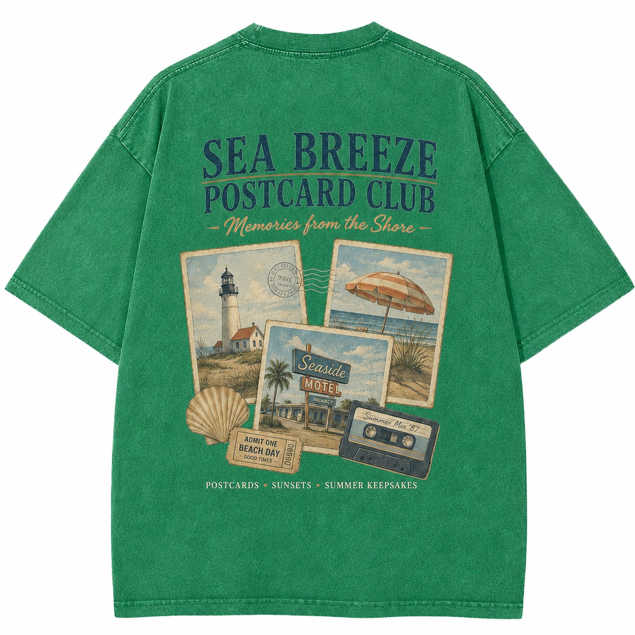Sea Breeze Postcard Club Tee