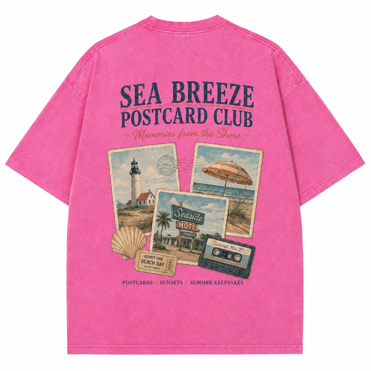 Sea Breeze Postcard Club Tee